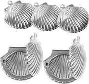 [STOBOK] Neck Chain Pendants Diy Kit 5pcs Picture Locket Charms Necklace Pendants