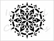 Mandala 3 Stencil Geometric Circle Shape Star 8.5" x 11" Reusable Sheet S652