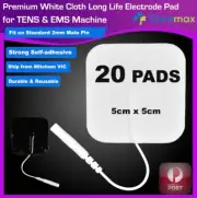 20 Electrode Pads for TENS Machine Massager Soft CLOTH CIRCULATION Unit XFT