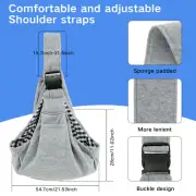 Dog Sling Carrier Pet Sling Carrier with Adjustable Strap Dog Sling jeevX