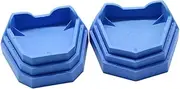 JECOMPRIS 1set Plaster Mold Base Tray with Notches Practical Model Base for Labs Easy to Separate Molds Design for Clean and Sanitary Use 6pcs