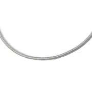 Sterling Silver Rhodium-Plated With 2In Ext. Necklace