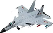 Die-cast 1:89 Scale J-15 Fighter Model Alloy Military Aircraft Models Light Sound Airplane Collection Exquisite Displays Miniature Vehicle(GrayBlue)