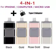 4 in 1 USB Stick 3.0 Flash Drive For iPhone/Android OTG New Type C Pendrive