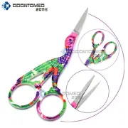 ODM 4.5" Stainless Steel Sharp Tip Classic Stork Scissors Color Coded BTS-159