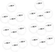 HOMSFOU Create Unique Badges 20pcs Acrylic Button Pins DIY Craft Photo Pin Button Badge Kit