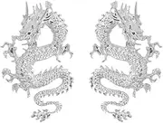 [RTY] Personnality Dragon Earrings Exaggerate Dragon Animal Stud Earrings