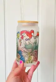 Disney Little Mermaid Libby Glass, Ariel, Disney Gifts, Disney Parks,