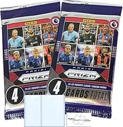 2-Pack LOT of 2024-25 Panini Prizm Premier League Blaster Box with 4 Trading Cards Per Pack (8 Cards Total) + 2 Toploaders + StreetCards Magnet!