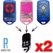 2 x ATA PTX4 Securacode gate/garage door remote control PTX-4 replacement