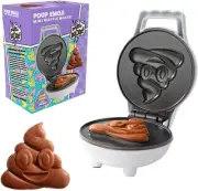Poop Emoji Mini Waffle Maker - Make Breakfast Special for Kids & Adults with