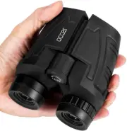 Occer 12x25 Compact Binoculars - Large Eyepiece - Waterproof - Bird Watching
