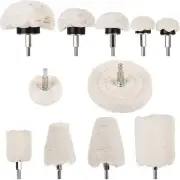 11pcs Buffing Wheel for Drill Polishing Pad for Drill with 0.25" Hex Shafts C...