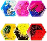 Onyoloy Liquid Motion Toys Sensory mats : 6pack Sensory Fidget Toys Water Sensory Toys for Autistic Children