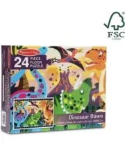 Melissa & Doug 24 Piece Dinosaur Dawn Floor Puzzle, 2 Feet x 3 Feet, Ages 3+ #11