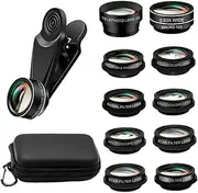 NAMOARLY 1 Set Phone Photography Lens Wide Angle Macro External Lens for Mobile Cameras Durable Optical for Detailed of Flowers Jewelry Insects More