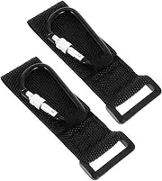 ERINGOGO 2pcs Anti-Slip Pram Hooks Large Stroller Clip for Baby Diaper Bag Nonslip Aluminum Alloy Hooks