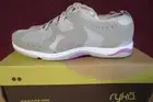Cute NIB Ryka Kelly Ripa Gray Leather/Mesh Athletic Sneakers Sz 9W Lace Up Shoes