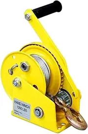 Manual winch 1200 Pounds 10m Wirerope Manual Traction Hoist Winch Crane Bidirectional Self-locking Small Portable Winch Cable Puller