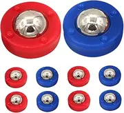 TOBBOMEY Family Bonding Game 10pcs Mini Shuffleboard for Tabletop Activities Made of Steel Plastic