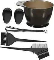 SAFIGLE 5Pcs Hair Dye Tool Kit Practical Hair Coloring Set with Bowl Brush and Earmuffs for Easy DIY Hair Tinting Salon