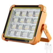 uper bright 160LED Solar Work Light USB Rechargeable IP66 Camping Lantern Magnet Car Repair Floodlight Power Bank Construction