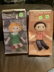 Haystacker “A Little Friend” Lot of 2 Doll Kits, Tracey #50501 & Tuffy #50504