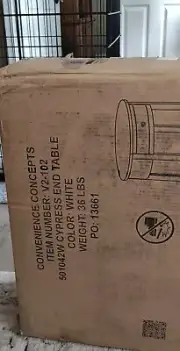 Convenience Concepts Classic Accents Cypress End Table Unopened In Box