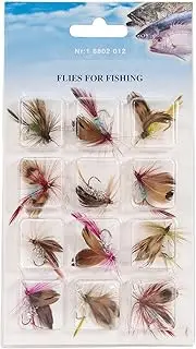 12pcs Fly Fishing Flies Kit Fly Fishing Lures Assortment Kit Multicolor 12