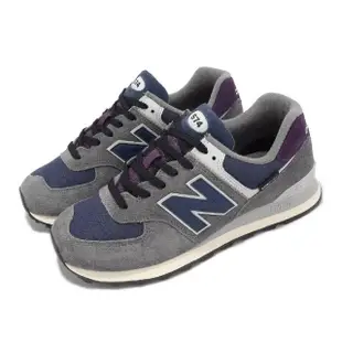 【NEW BALANCE】休閒鞋 574 男鞋 女鞋 灰 藍 復古 麂皮 Cordura 拼接 運動鞋 NB 紐巴倫(U574KGN-D)