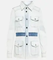 [Dorothee Schumacher] Dorothee Schumacher Denim Love patchwork denim jacket AU 8 blue