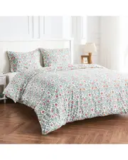 Mlange Home 400 Thread Count Printed Arts & Craft Duvet Set