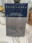 Ralph Lauren RL 464 Solid Percale Full Extra Deep Fitted Sheet Modern Charcoal