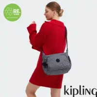 在飛比找momo購物網優惠-【KIPLING官方旗艦館】經典老花多袋實用側背包-GABB