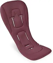 Dual Comfort Seat Liner for pushchairs, All-Season Comfort, Improved Fit, Compatible with All Bugaboo Strollers, Reversible, Super Soft 3D Mesh, Dark Cherry