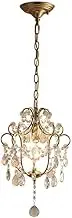CJLWSLCO French Light Luxury Dendritic Crystal Chandeliers Bedroom Living Room Dining Room Cloakroom Decoration Hanging Lamp LED E14 Light Source Pendant Lightled Modern Simple Household Lighting Fixt
