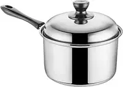 ＫＬＫＣＭＳ Stainless Steel Saucepan with Long Handle for Home and Outdoor Cooking, 20cm