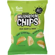 Real Naturals Shiitake Mushroom Chips Sour Cream & Onion 32g (Pack of 12)