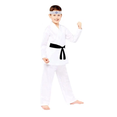 Book Week Party Supplies Karate Costume Miyagi Do Kids 4-6 Years Cobra Kai