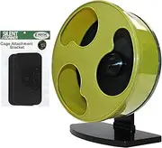 Exotic Nutrition Pet Exercise Wheel + Cage Attachment - Silent Runner 30cm Wide - Ideal for Hedgehogs, Rats, Sugar Gliders & More