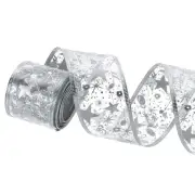 Christmas Tree Ribbon Lights, 6.56Ft Ribbon Lights (Silver)