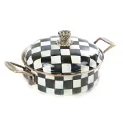 MacKENZIE CHILDS COURTLY CHECK 3 QT QUART CASSEROLE BNIB