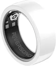 Riversong Smart Ring with Nano Ceramic Design, 24/7 Heart Rate & Sleep Monitor, SP02 Tracking, Activity & Calories Tracking, 3-Day Battery, IP68 Water Resistant, Compatible with iOS & Android