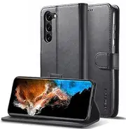 Ezydigitals Case for Samsung Galaxy A36 5G Matte Leather Wallet Flip Phone Case Cover - Black