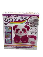 LatchKits Yarnimals 3D Plush Animal Hook & Loop Craft Kit Panda