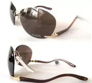 New Pilgrim 714-500 Gold/Brown Womens Sunglasses $80
