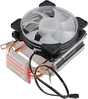 AM4 CPU Cooler 90mm CPU Air Cooler for Intel LGA115X 1366 775 1200 2011 for AMD AM4 AM3+ AM3 FM2+ FM1 Processors, 1800PRM 2 Copper Heat Pipes RGB Lighting Cooling Fan