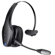 Trucker Bluetooth Headset, Wireless Headset with Mic, Bluetooth Headset Black