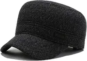 [EDIKO] Mens Winter Hats with Earflaps Military Cadet Hat Hunting Trapper Hat for Cold Weather