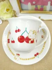 Sanrio Hello Kitty Cup & Saucer Set Cherry Kitty Teacup Mug Kawaii Japan 2005